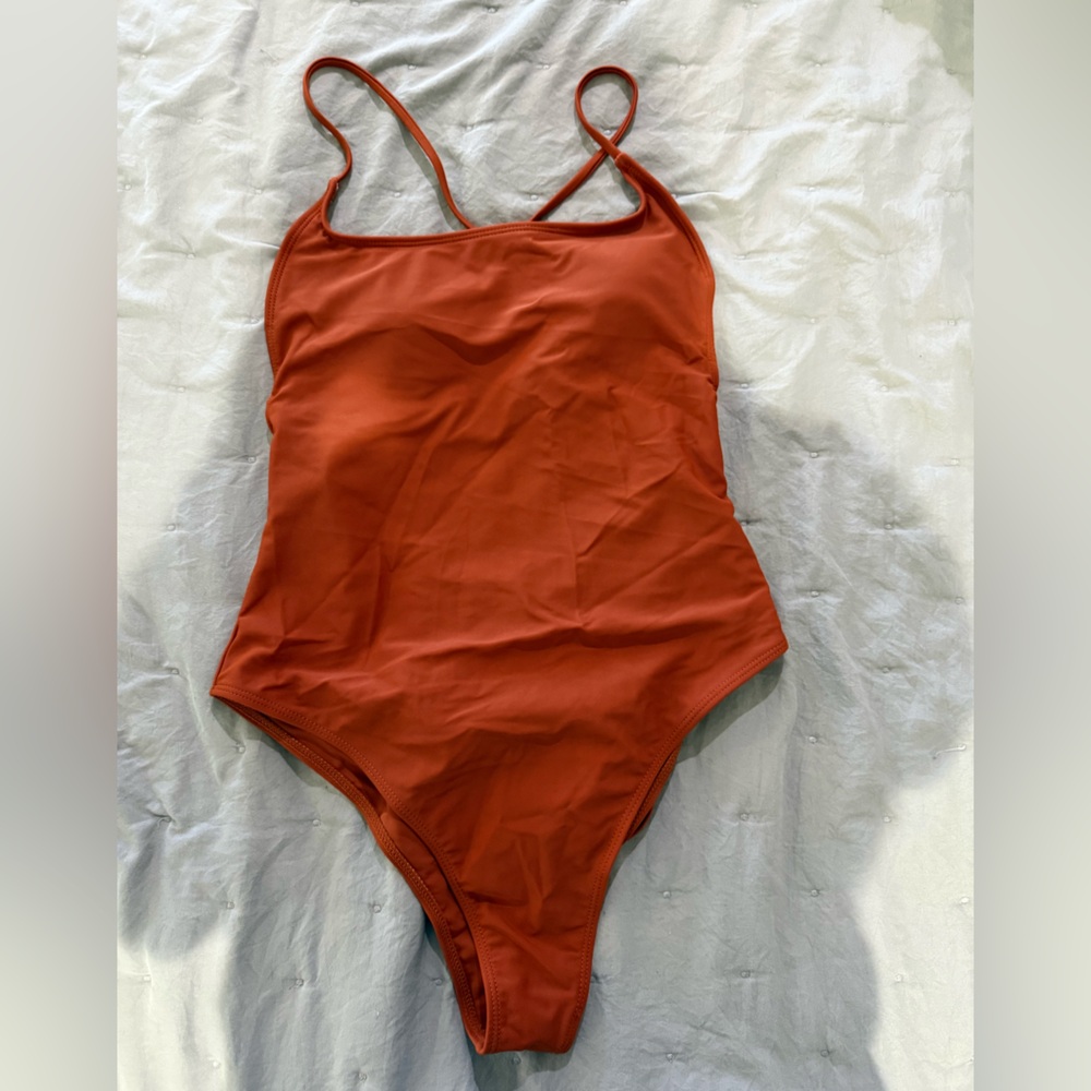SHEIN Terracotta One-Piece Swimsuit